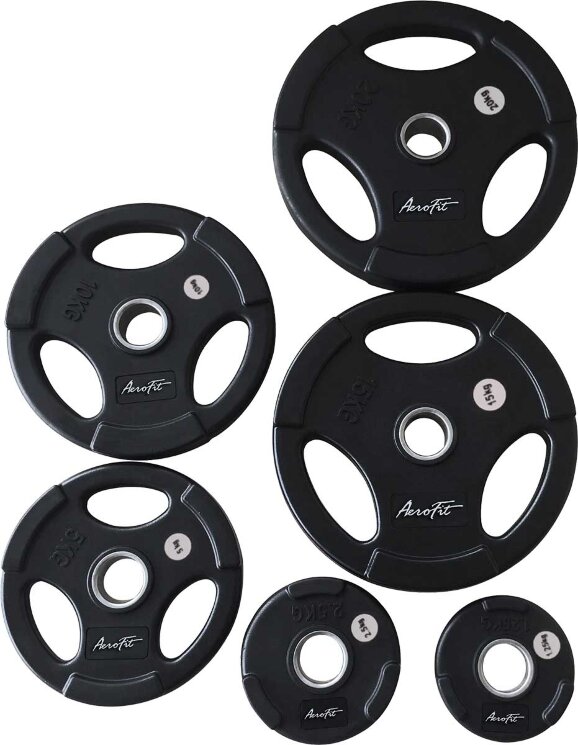 Олимпийские обрезиненные диски AeroFit (1.25 - 25 кг)