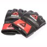 Профессиональные кожаные перчатки Reebok Combat для MMA (RSCB-10310RDBK)