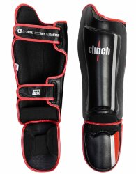 Защита голени и стопы Clinch Shin Instep Guard M1 черно-красно-серебристые (C531)