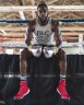 Боксерские перчатки на шнуровке (боевые) Everlast 1910 Classic, 8-10 oz, цвет: красный, синий, белый, металлик (P00001905)