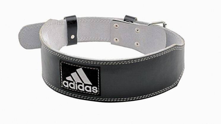 Пояс тяжелоатлетический Adidas кожа (ADGB-12236)размеры:S/M,L/XL