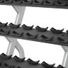 Стойка для хромированных гантелей в 3 ряда на 10 пар PRECOR (DBR813)