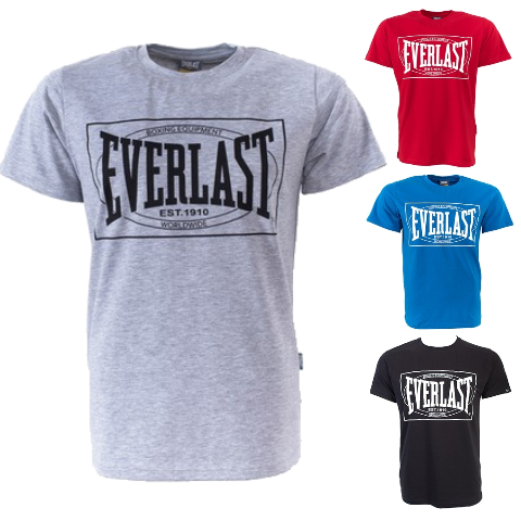 Футболка Everlast Choice of Champions, серая, красная, синяя, черная (RE0033)