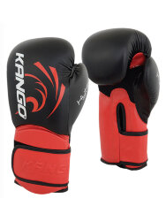 Перчатки боксерские Kango BVK-085 Black/Red PU (01685)