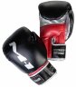 Перчатки боксерские Clinch M1 черно-красно-серебристые 10 унций (С146)