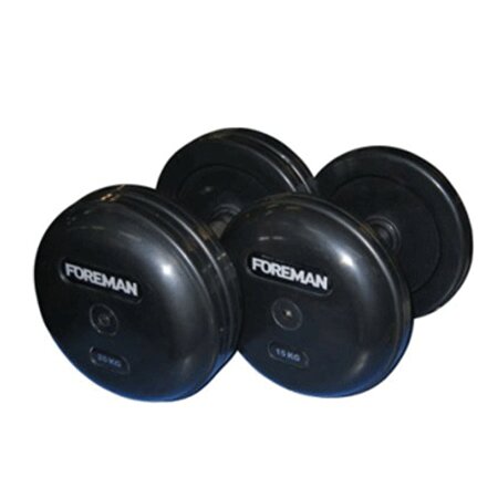 Гантели обрезиненные в сборе FOREMAN пара (FP/RUB-EPR) 2.5 кг - 30 кг