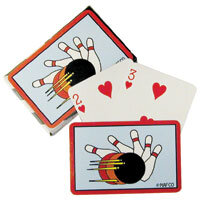 Сувенир карты боулинг Bowling Ball & Pins Poker Cards Classic